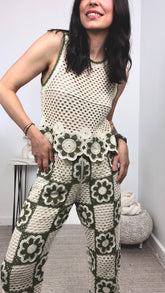 Conjunto Crochet Caqui